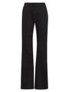 Re/done Women's Cotton-blend Twill Mid-rise Flare Trousers In Black