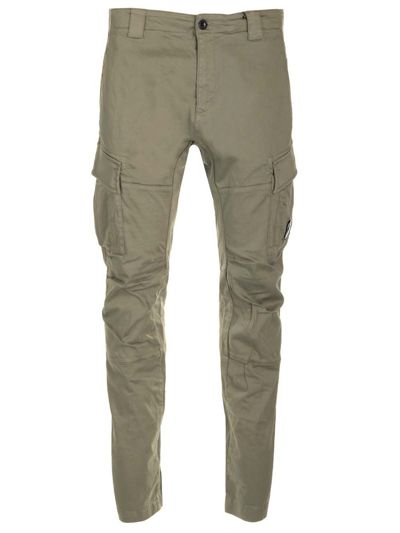 C.p. Company Stretch Lens Cargo Pants In Green