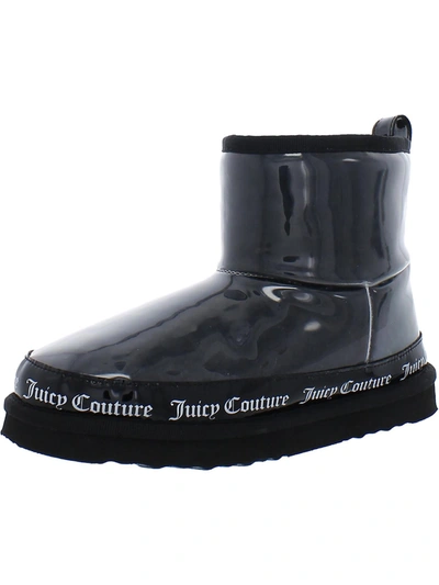 Juicy Couture Klash Womens Pull-on Soft Shearling Boots In Black