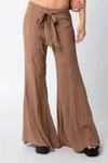 Olivaceous Sabrina Flare Pant In Earth In Beige