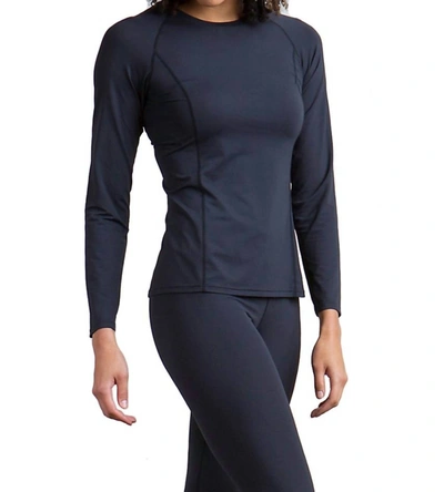 Exofficio Give-n-go Performance Base Layer Crew Tee In Black