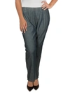 EILEEN FISHER PLUS WOMENS COTTON TAPERED ANKLE PANTS