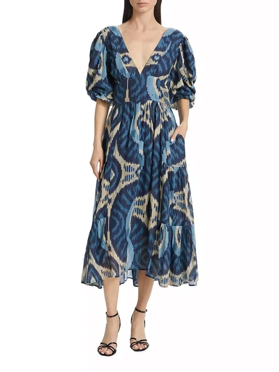 Love The Label Women's Elise Printed Midi-dress In Multi