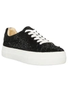 Betsey Johnson Women's Sidney Rhinestone Sneakers In Black In Black