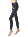 Commando Faux Leather Zipper Legging In Black In Black
