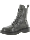 Dkny Katlyn Womens Lace Up Block Heel Combat & Lace-up Boots In Pink