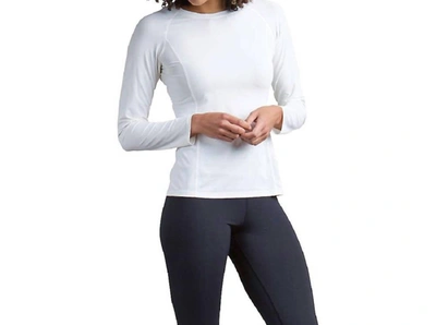 Exofficio Give-n-go Performance Base Layer Crew Tee In Alyssum In Multi