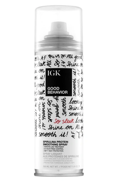 Igk Good Behavior Spirulina Protein Anti-frizz Smoothing Spray 5.6 oz/ 186 ml