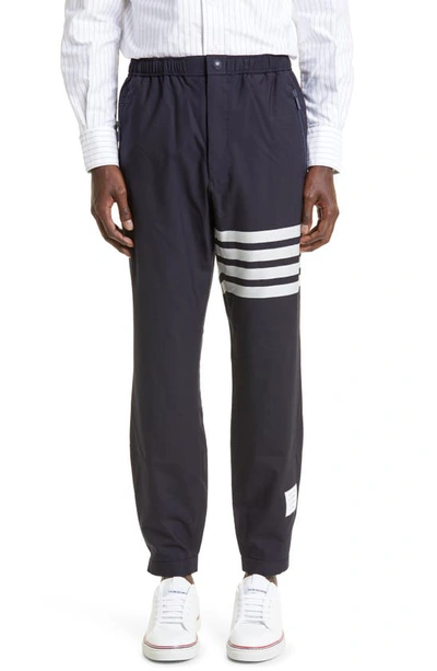 Thom Browne 4-bar Wool Track Pants In Navy