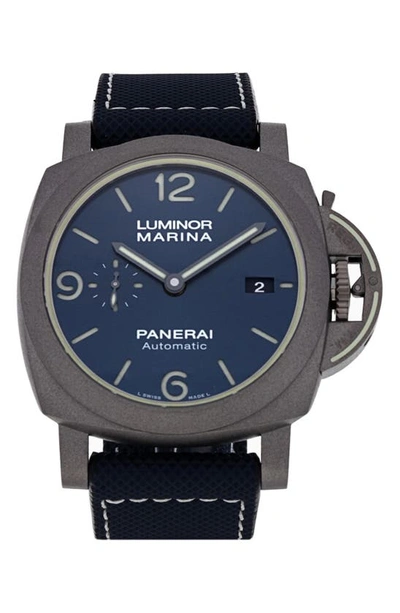 Watchfinder Co. Panerai Luminor Marina Textile Strap Watch 44mm