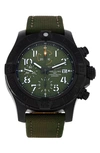 Watchfinder & Co. Breitling  Avenger Chronograph 45 Night Mission Canvas Strap Watch, 45mm In Green