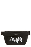 Amiri Staggered Logo Belt Bag In Black
