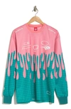 ICECREAM MMIII TIDEPOOL LONG SLEEVE COTTON T-SHIRT