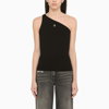 GIVENCHY GIVENCHY BLACK ONE-SHOULDER TOP IN VISCOSE WOMEN