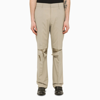 Givenchy Stone Tailored Trousers With Wear In Gray