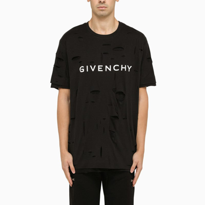 Givenchy Wide Black Cut-out T-shirt Men