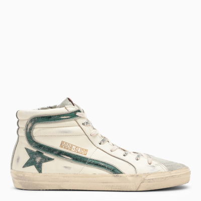 Golden Goose Deluxe Brand Slide Distressed High In Cream