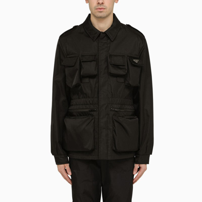 Prada Black Re-nylon Multi-pocket Jacket Men