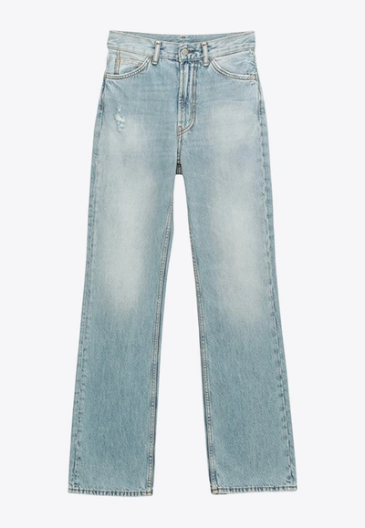 Acne Studios Light Blue Distressed Regular Jeans
