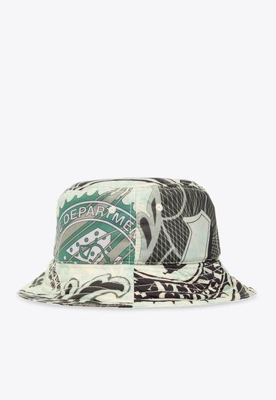 Moschino Graphic-print Bucket Hat In Multicolor