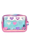 OMG ACCESSORIES KIDS' CLEAR HEART POUCH