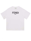 FENDI JUNIOR T-SHIRT IN WHITE JERSEY