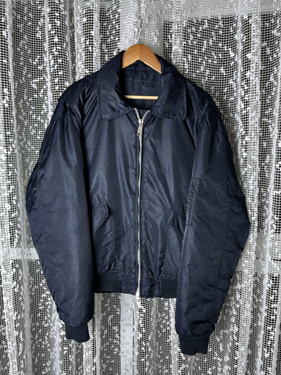 Pre-owned Bomber Jacket X Ma 1 Vintage Norse Shore Combat Pilot Jacket Flyers Bomber Jacket In Navy