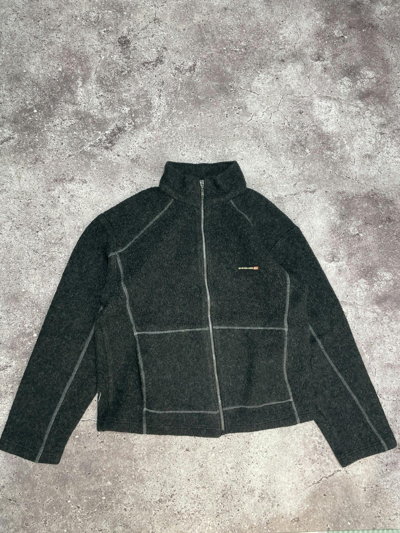 Pre-owned Quiksilver X Vintage Quiksilver Vintage Zip Up Sweatshirt In Grey