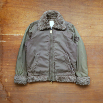 Pre-owned Diesel X Hysteric Glamour Diesel Italy Military Sherpa Fuzzy Jacket In Green