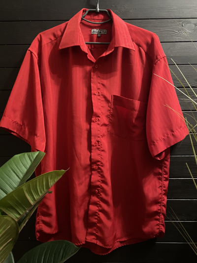 Pre-owned Versace Vintage Shirt  V2 Classic In Red