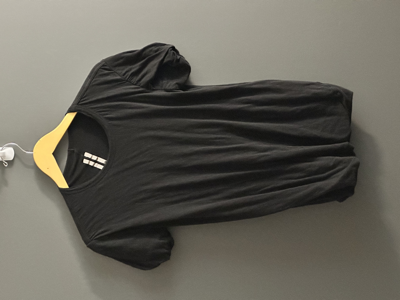 Pre-owned Rick Owens Double Layer Unstable Cotton Shirt In Black