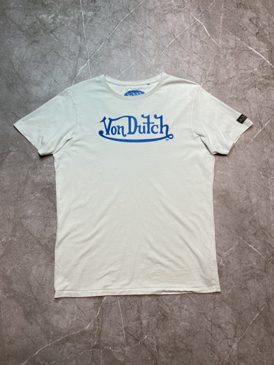 Pre-owned Vintage X Von Dutch Vintage Von Dutch T-shirt In White