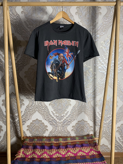 Pre-owned Iron Maiden X Rock T Shirt Vintage Iron Maiden Rock T-shirt Tour 2015 Metal Y2k In Grey
