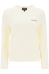 Apc Off-white Embroidered Sweater In White