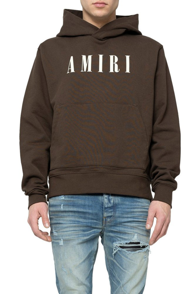 Amiri Core Logo Hoodie In Brown
