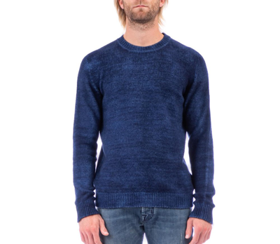 Roberto Collina Crewneck Knit Sweater In Blue