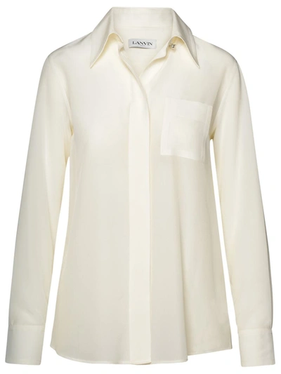 Lanvin White Silk Shirt