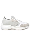 Stuart Weitzman Beige Fabric Sneakers In Beige