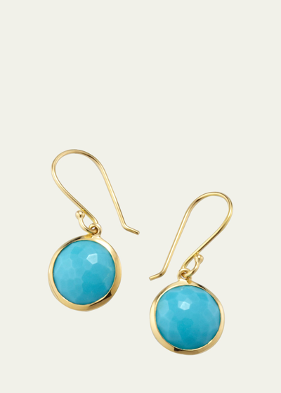 Ippolita Small Single Drop Earrings In 18k Gold In Turquoise