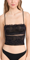 FREE PEOPLE DOUBLE DATE CAMI BLACK COMBO