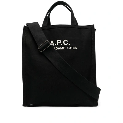 Apc Recuperation Canvas Tote Bag In Black