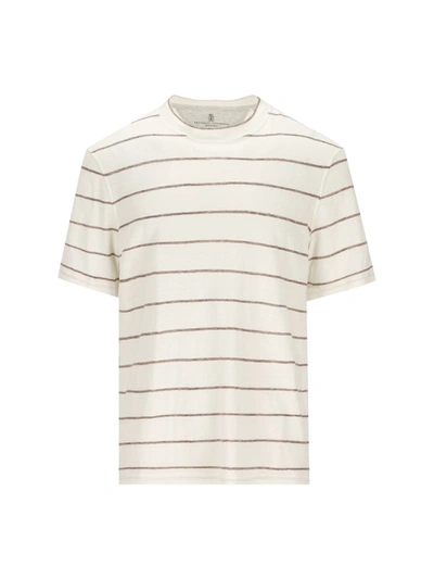 Brunello Cucinelli T-shirt And Polo In Cigar