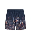 Etro Boxer Swimsuit With Print In Blue