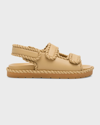 Bottega Veneta Jack Leather Braid Dual-band Sandals In Cane Sugar