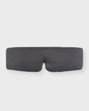 Lunya Washable Mulberry Silk Sleep Mask In Black