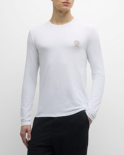 Versace Men's Medusa Jersey T-shirt In Black