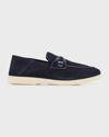 Ferragamo Drame Leather Loafers In Midnight