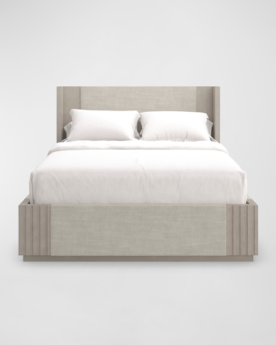 Caracole Azure King Bed In Fossil