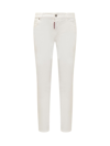 Dsquared2 Medium Waist Twiggy Jeans In White