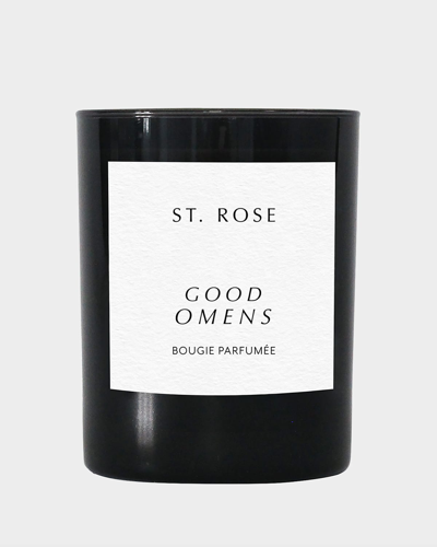 St Rose Good Omens Scented Candle, 10.2 Oz. In Black
